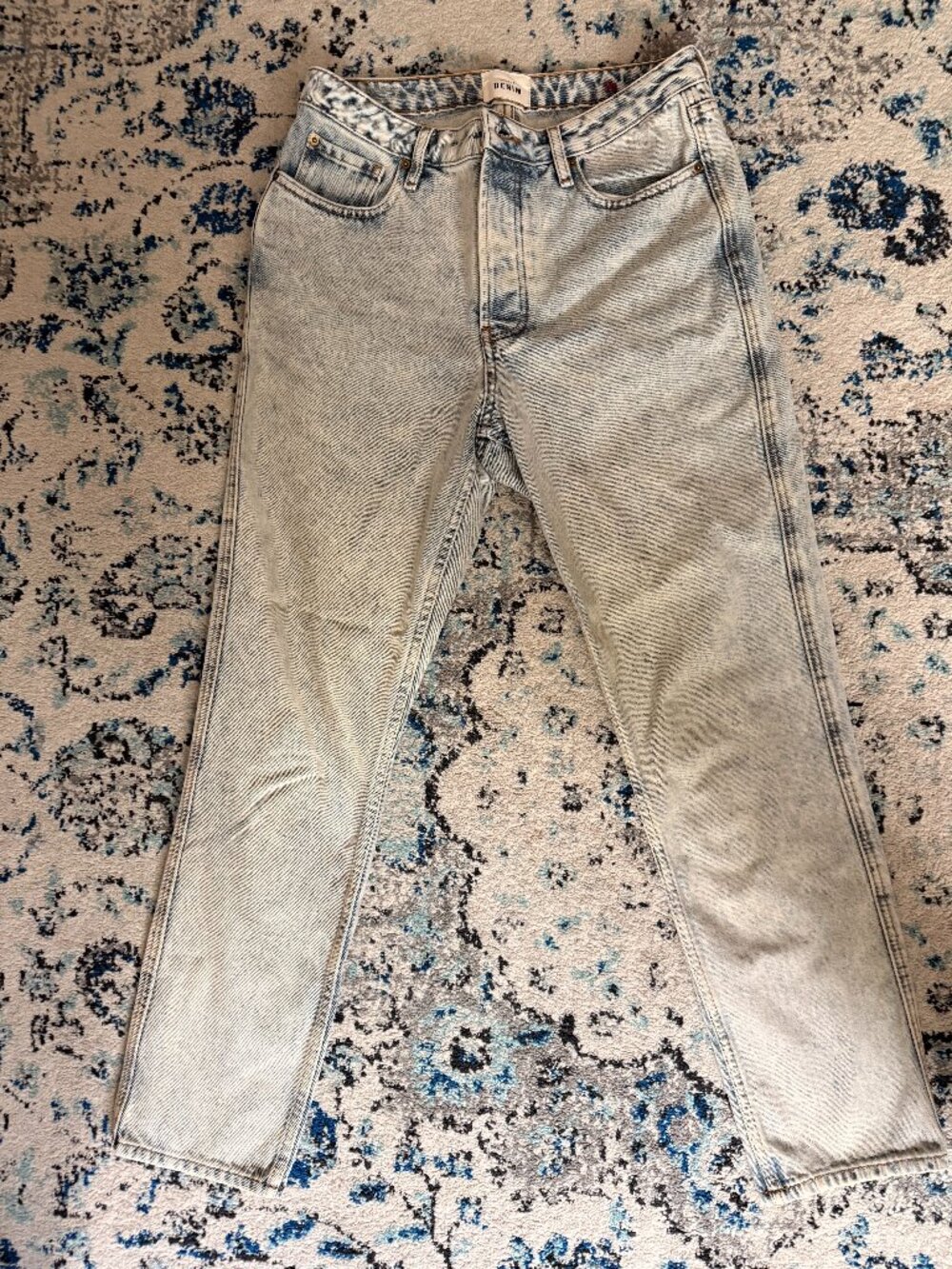 Sézane Brut Sexy Jeans 31 Light Wash Straight Leg High Rise | Rare Discontinued